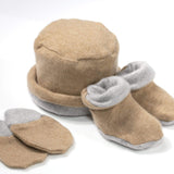 Recycled Baby Sets - Sand/Grey - Cashmere Circle