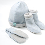 Recycled Baby Sets - Soft Blue/Grey - Cashmere Circle