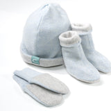Recycled Baby Sets - Soft Blue/Grey - Cashmere Circle