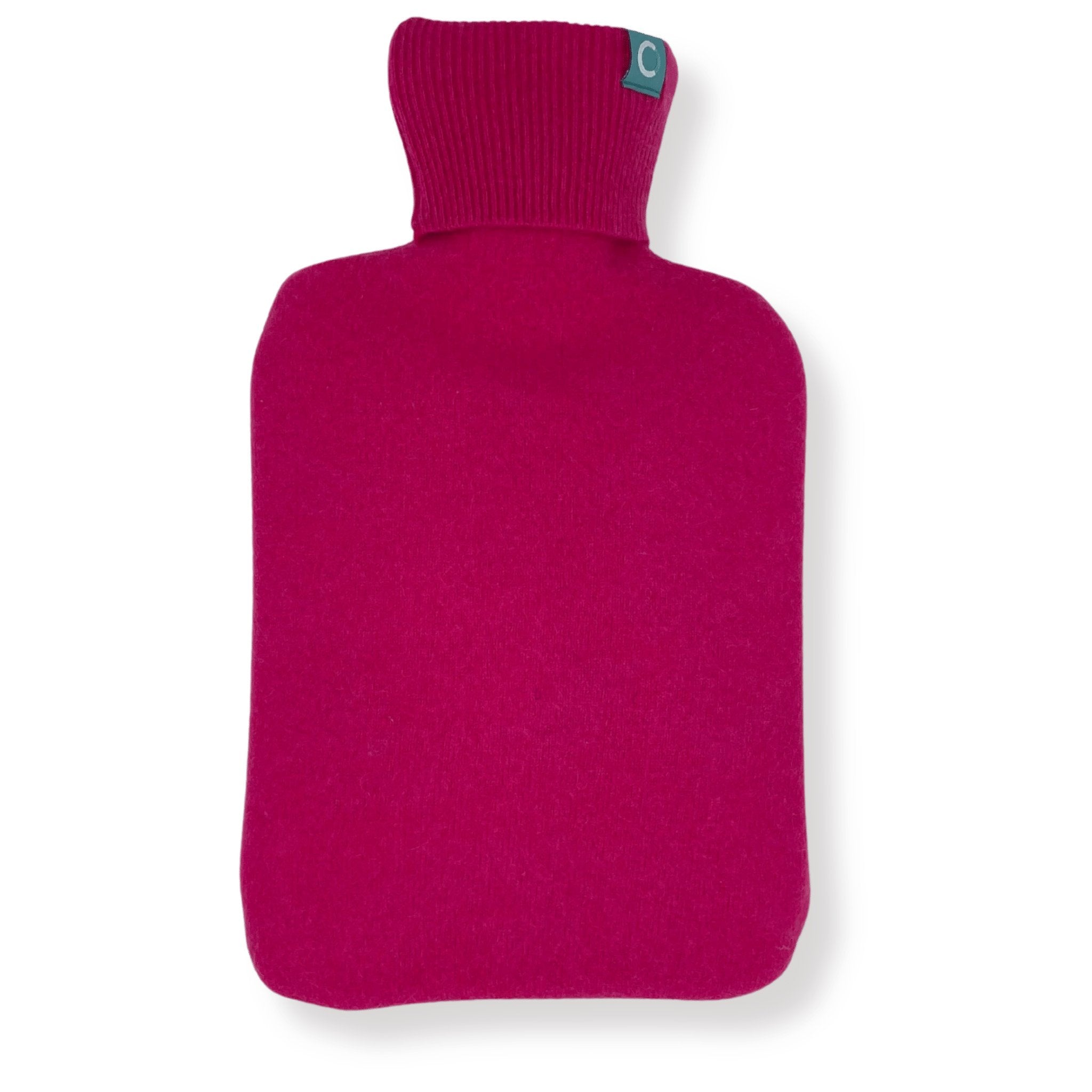 Recycled Cashmere Hot-water Bottle Cover - Bright Pink - Cashmere Circle