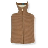 Recycled Cashmere Hot-water Bottle Cover - Beige with Zip - Cashmere Circle