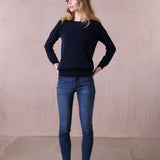 Relaxed Round Neck Cashmere Sweater - Izzy