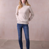 Relaxed Polo Neck Cashmere Sweater - Sophie
