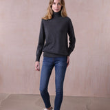 Relaxed Polo Neck Cashmere Sweater - Sophie