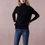 Relaxed Polo Neck Cashmere Sweater - Sophie