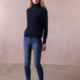 Relaxed Polo Neck Cashmere Sweater - Sophie