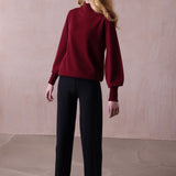 Cashmere Ballon Sleeve Sweater - Lyra