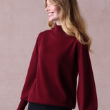 Cashmere Ballon Sleeve Sweater - Lyra