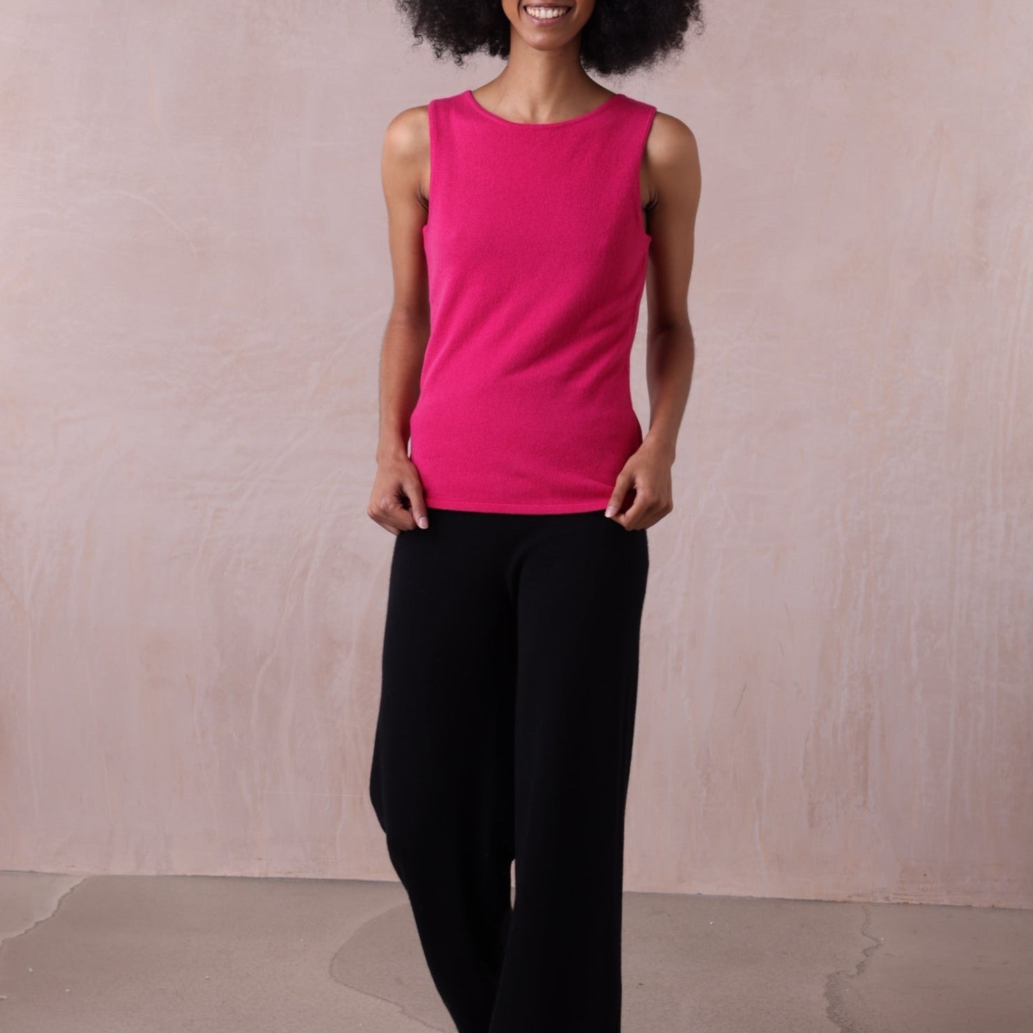 Sleeveless Cashmere Vest - Mia