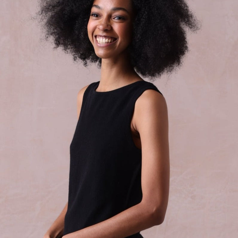Sleeveless Cashmere Vest - Mia