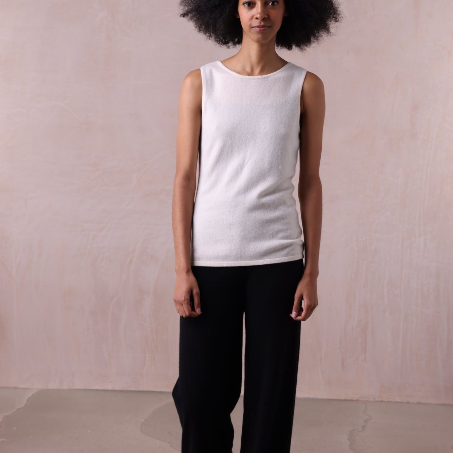 Sleeveless Cashmere Vest - Mia