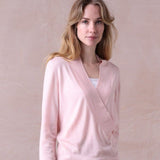 Crossover Cashmere Silk Sweater - Pippa