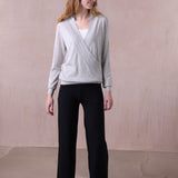 Crossover Cashmere Silk Sweater - Pippa