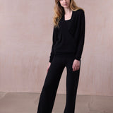 Crossover Cashmere Silk Sweater - Pippa
