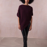 Cashmere Rib Cape Top - Belinda