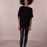 Cashmere Rib Cape Top - Belinda