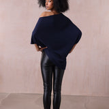 Cashmere Rib Cape Top - Belinda