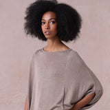 Cashmere Silk Poncho Top - Paloma
