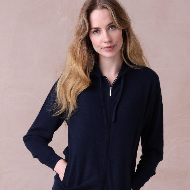 Cashmere Zip Hoodie - Eva