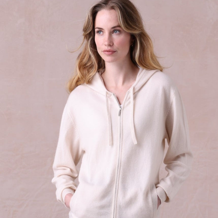 Cashmere Zip Hoodie - Eva