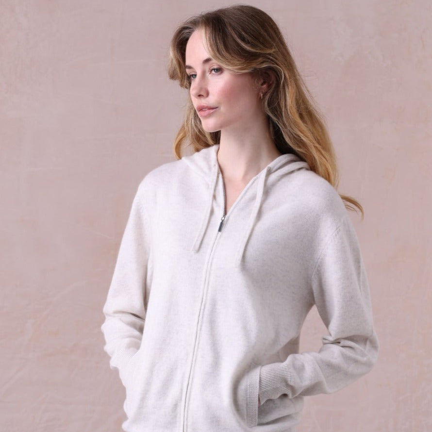 Cashmere Zip Hoodie - Eva