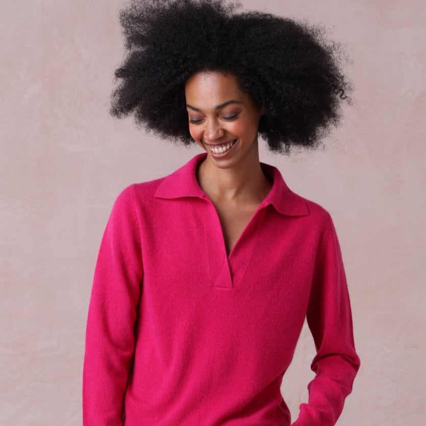 Cashmere Collar Sweater - Jane