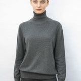 Relaxed Polo Neck Cashmere Sweater - Sophie