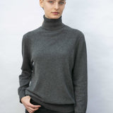 Relaxed Polo Neck Cashmere Sweater - Sophie