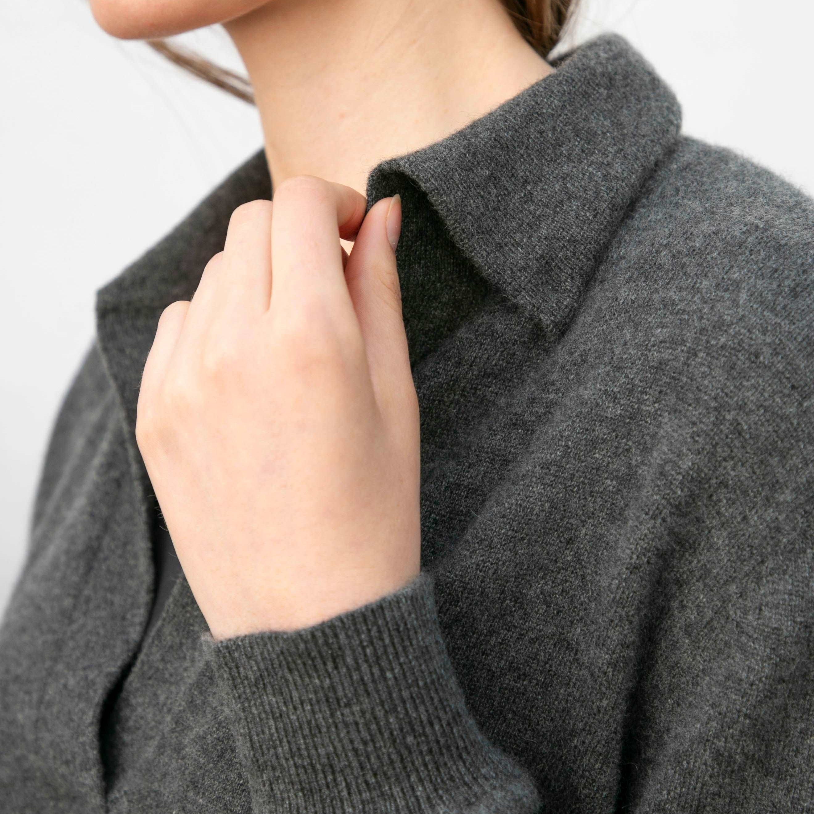 Cashmere Collar Sweater - Jane