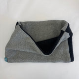 Grey & Black Cashmere Neckwarmer