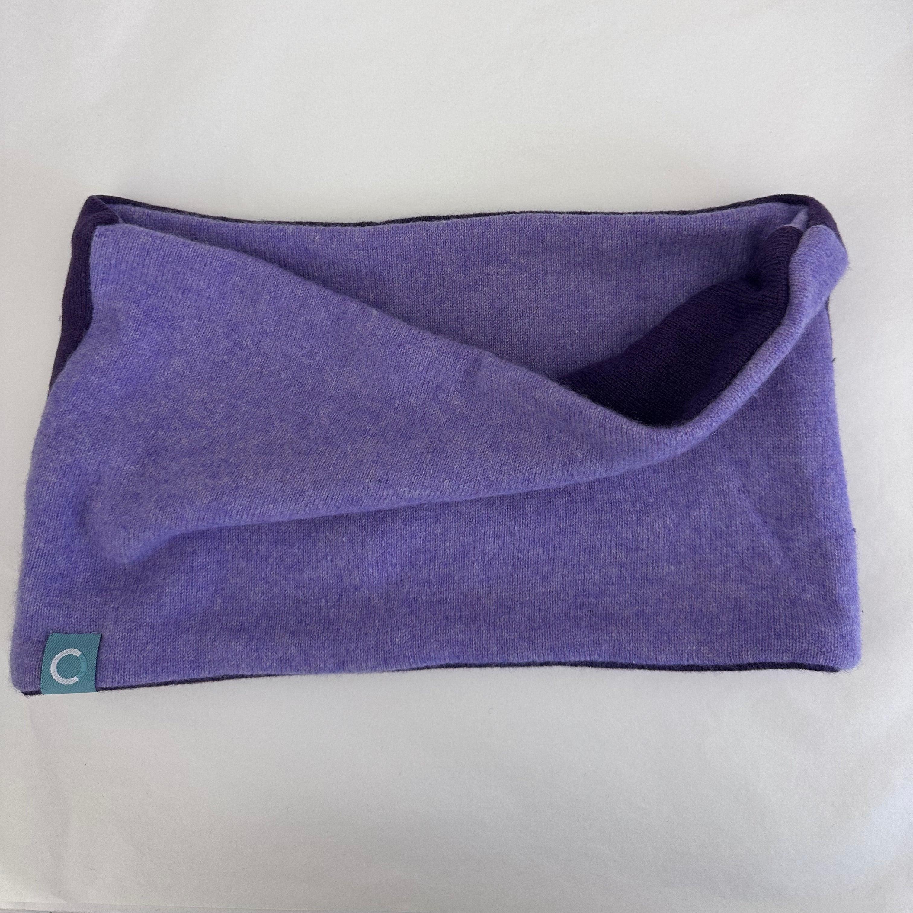 Purple Cashmere Neckwarmer