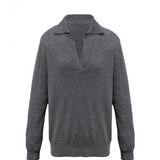 Cashmere Collar Sweater - Jane
