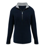 Cashmere Zip Neck Sweater - Jules