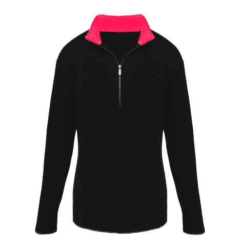 Cashmere Zip Neck Sweater - Jules