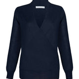 Crossover Cashmere Silk Sweater - Pippa