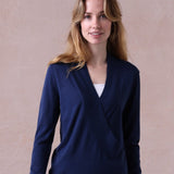 Crossover Cashmere Silk Sweater - Pippa