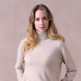 Cashmere Relaxed Polo Neck Sweater