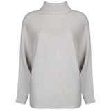 Ribbed Cashmere Batwing Top - Connie