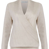 Crossover Cashmere Silk Sweater - Pippa
