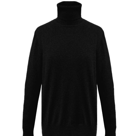Relaxed Polo Neck Cashmere Sweater - Sophie