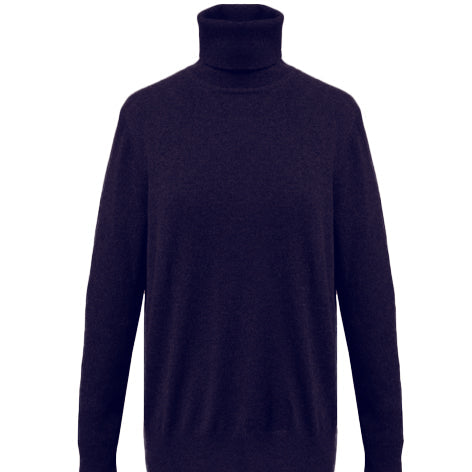 Relaxed Polo Neck Cashmere Sweater - Sophie