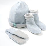 Recycled Baby Sets - Soft Blue/Grey - Cashmere Circle