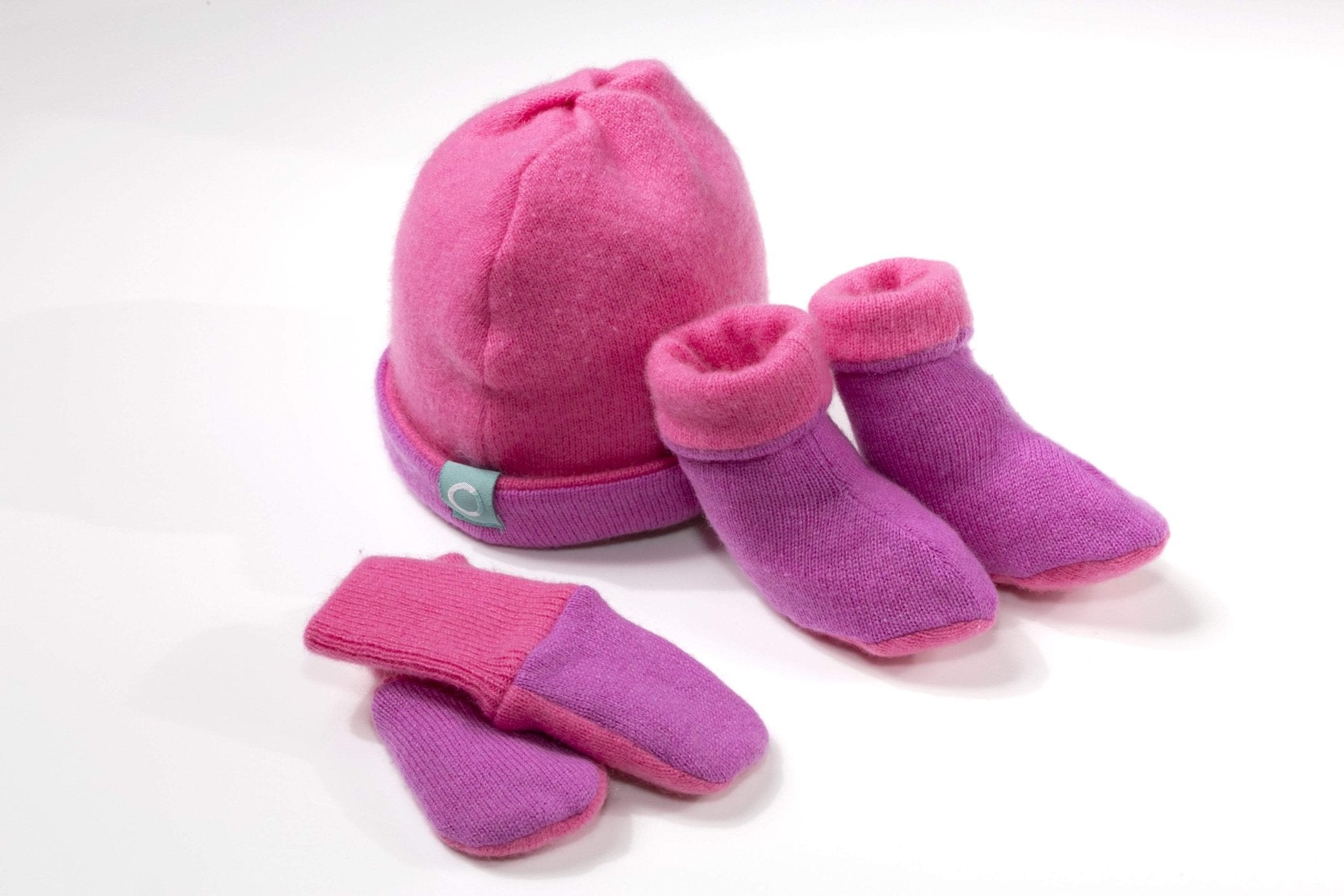 Recycled Baby Sets - Bright Pink - Cashmere Circle