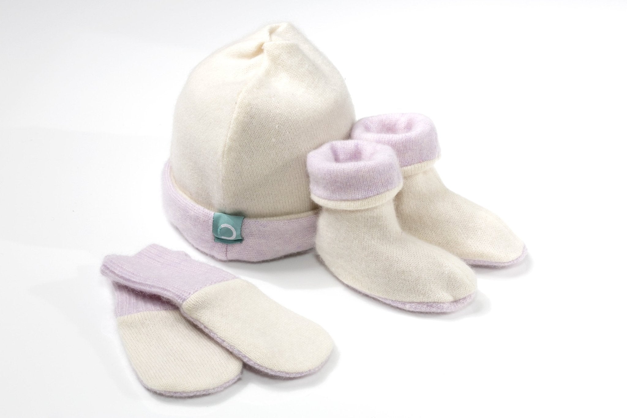 Recycled Baby Sets - Lilac/Cream - Cashmere Circle