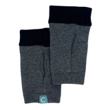 Recycled Cashmere Gloves | Men's - Dark Grey/Black Tip - Cashmere Circle