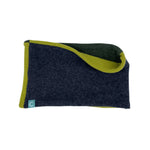 Recycled Neckwarmers | Regular - Earthy Green & Grey - Cashmere Circle